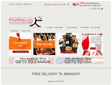 Tablet Screenshot of primewines.com